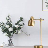 Lampe à poser LED dorée design