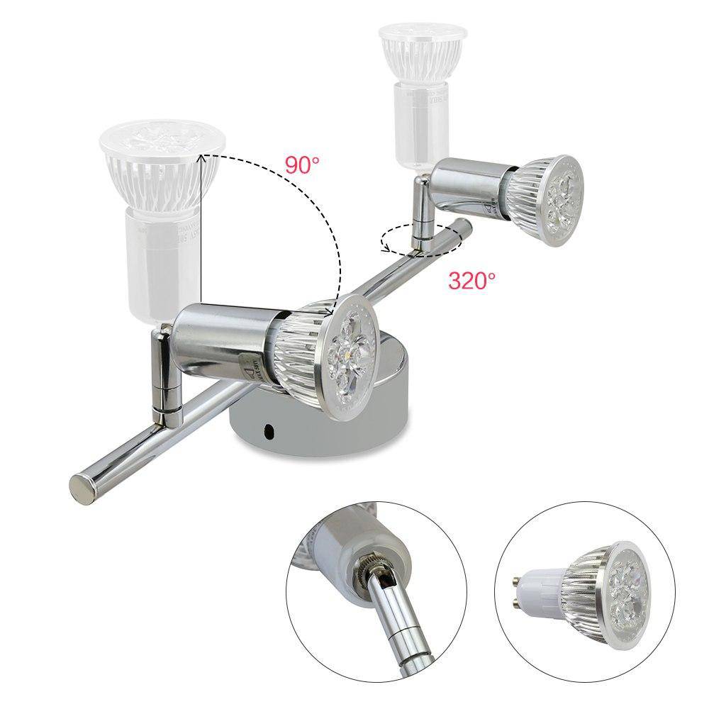 Plafonnier Chromé LED IntelliSpot