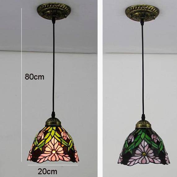 Suspension Rétro Fleuries à LED