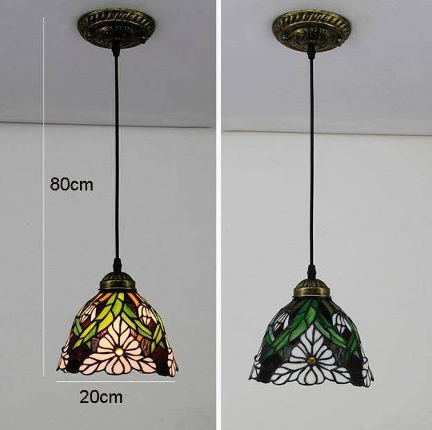 Suspension Rétro Fleuries à LED