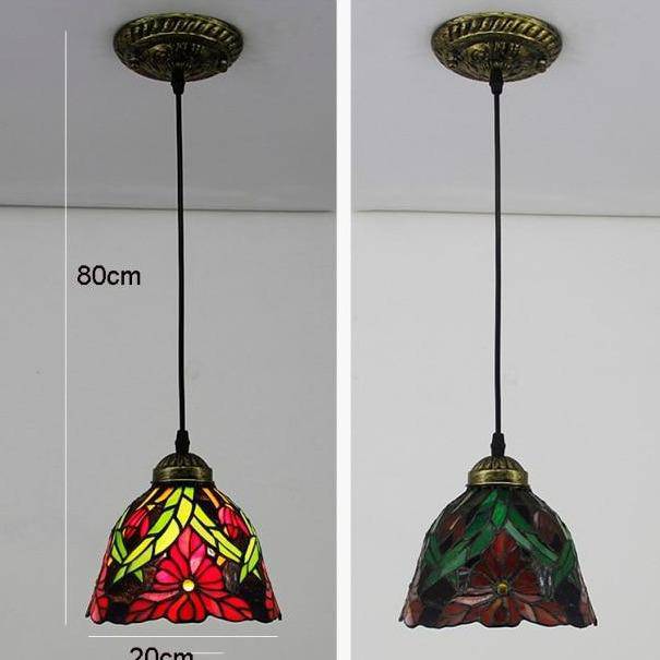 Suspension Rétro Fleuries à LED
