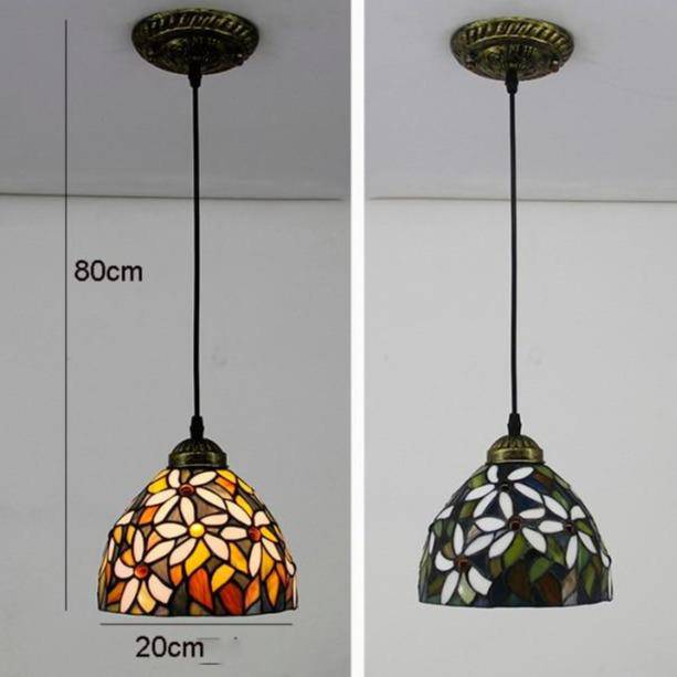 Suspension Rétro Fleuries à LED