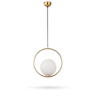 Suspension Luxe en Verre Rond et Brillant