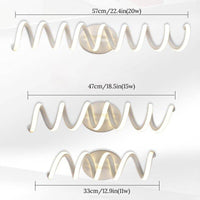 Applique murale LED Spiralight en aluminium