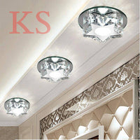 Plafonnier LED Étoile Cristal Chromé