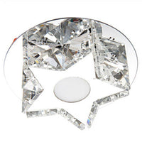 Plafonnier LED Étoile Cristal Chromé