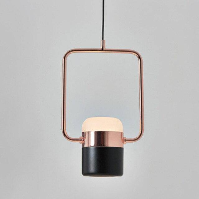 Lustre suspendu LED rose gold