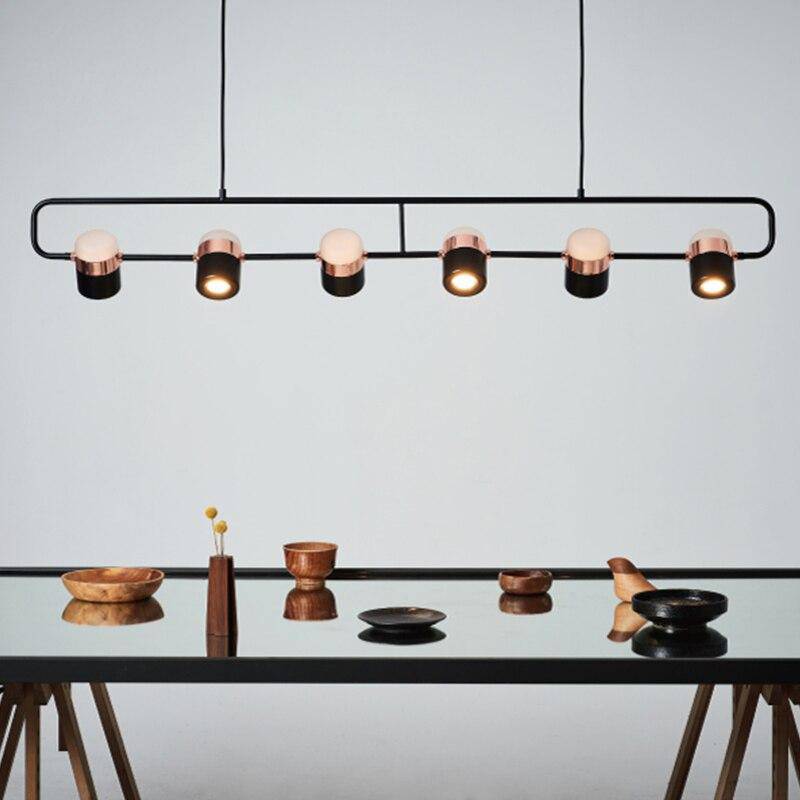 Lustre suspendu LED rose gold