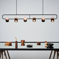 Lustre suspendu LED rose gold
