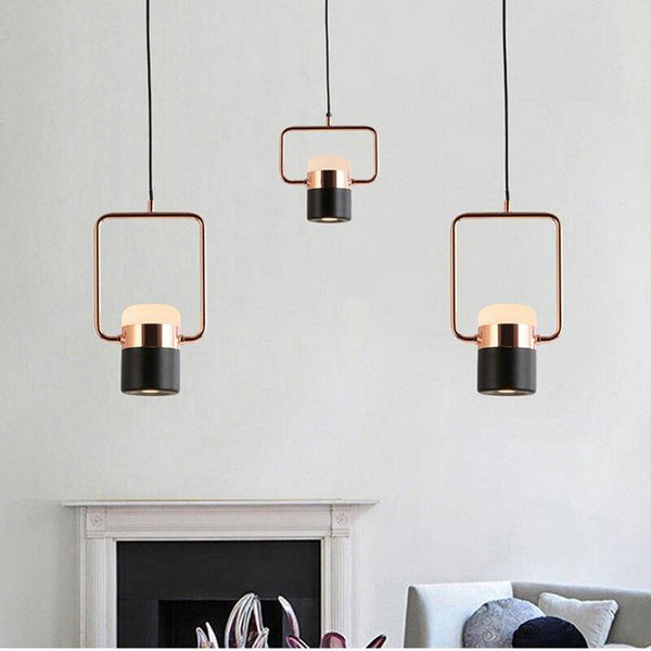 Lustre suspendu LED rose gold