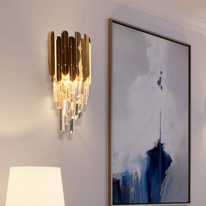 Applique Murale Cristal Doré
