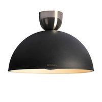 Plafonnier LED Design Demi Boule Noire