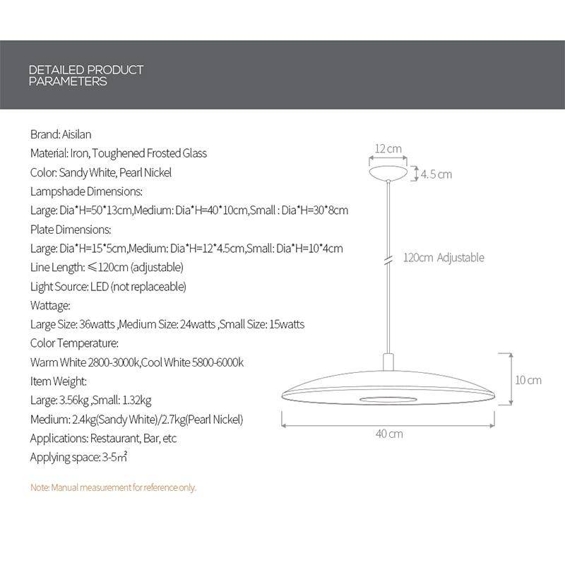 Suspension design ronde en aluminium - Study