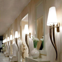 Applique murale LED chromée "Hôtel Luxe"