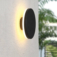 Applique murale LED ronde étanche avec lumière arrière