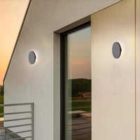Applique murale LED ronde étanche avec lumière arrière