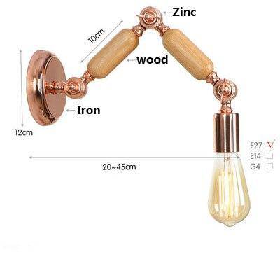 Applique murale design bras articulé rose gold "Aisle Luxe"