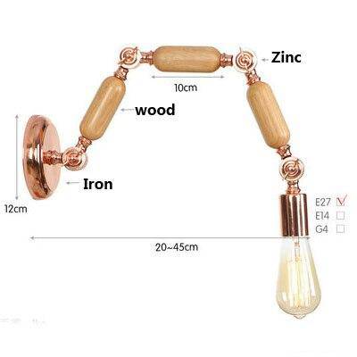 Applique murale design bras articulé rose gold "Aisle Luxe"