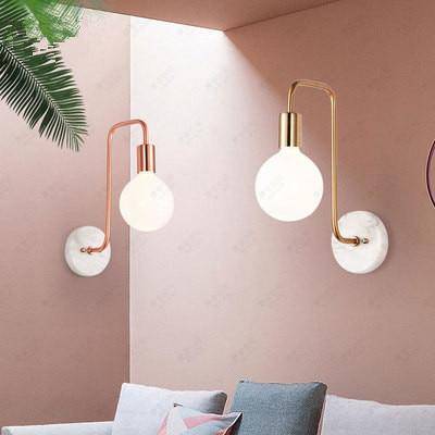 Applique murale LED design en marbre