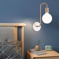 Applique murale LED design en marbre