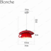 Suspension LED "Tasse à Café" Moderniste
