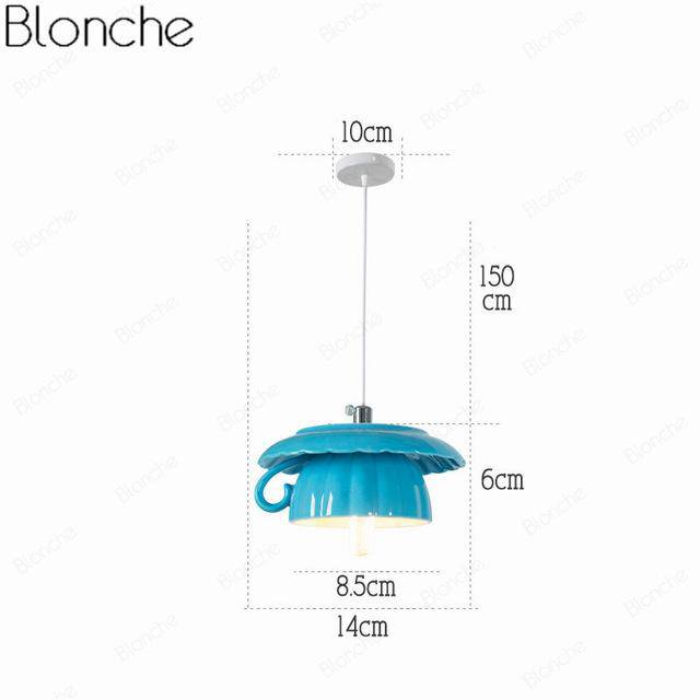 Suspension LED "Tasse à Café" Moderniste