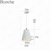 Suspension LED "Tasse à Café" Moderniste