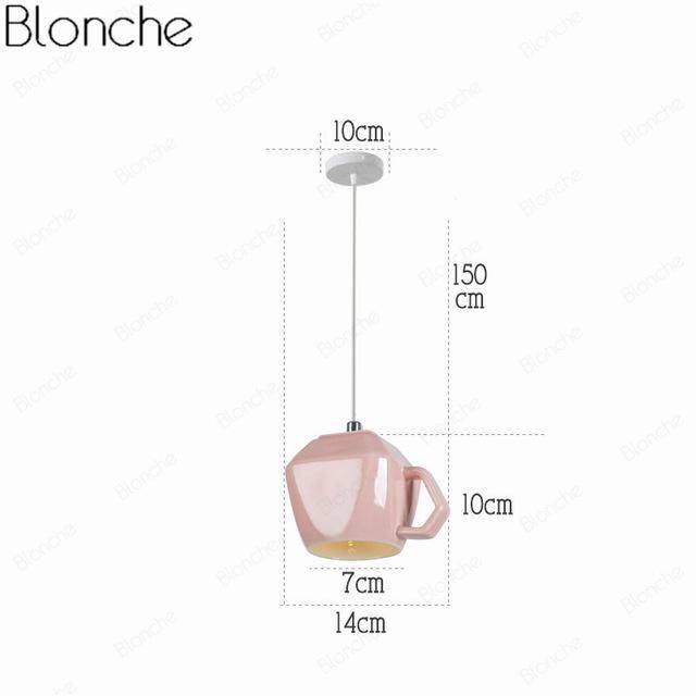Suspension LED "Tasse à Café" Moderniste