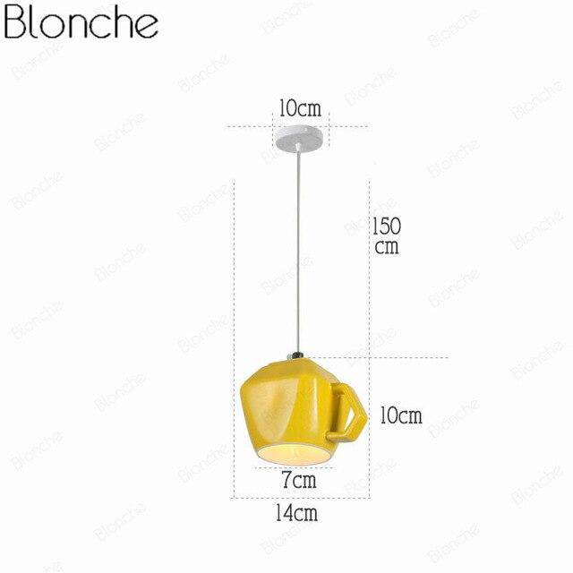 Suspension LED "Tasse à Café" Moderniste