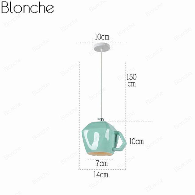 Suspension LED "Tasse à Café" Moderniste