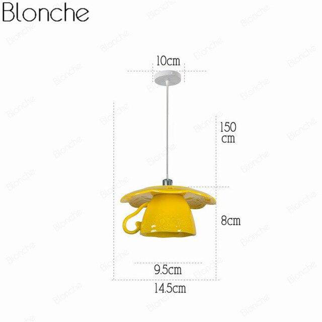 Suspension LED "Tasse à Café" Moderniste