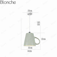 Suspension LED "Tasse à Café" Moderniste