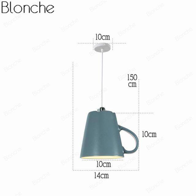 Suspension LED "Tasse à Café" Moderniste