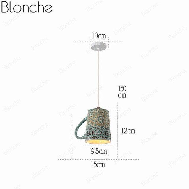 Suspension LED "Tasse à Café" Moderniste