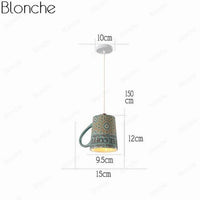 Suspension LED "Tasse à Café" Moderniste