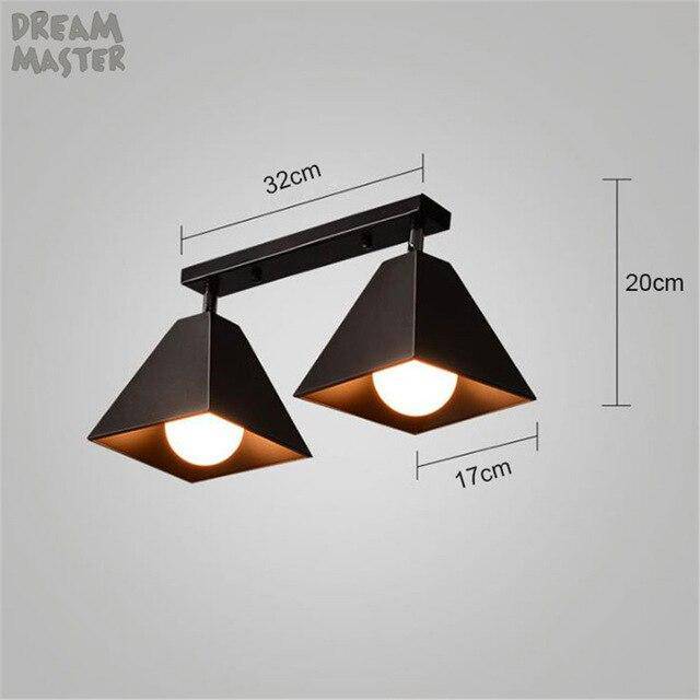 Suspension LED design en métal avec abat-jours industriels multiples