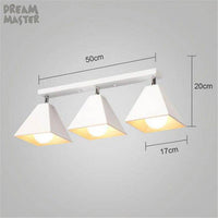 Suspension LED design en métal avec abat-jours industriels multiples