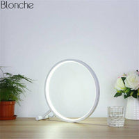 Lampe LED Circulaire Noire Design