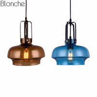 Suspension design en verre coloré LED - Hang_Style.