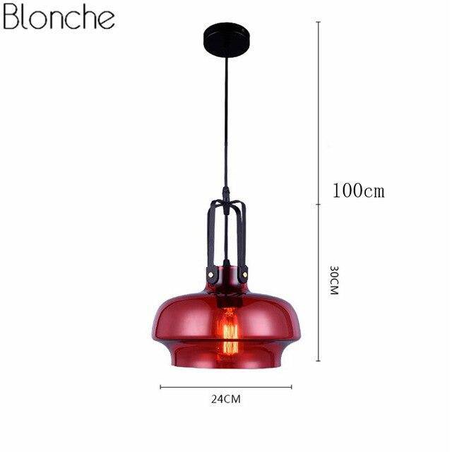 Suspension design en verre coloré LED - Hang_Style.