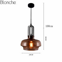 Suspension design en verre coloré LED - Hang_Style.
