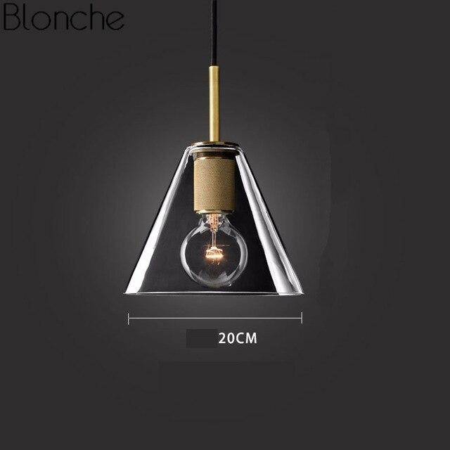 Suspension LED verre Loft Industriel