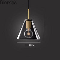 Suspension LED verre Loft Industriel