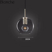 Suspension LED verre Loft Industriel