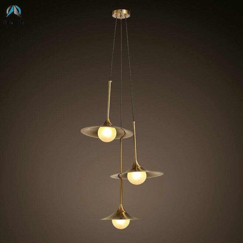 Suspension LED dorée au design moderne - Vigour