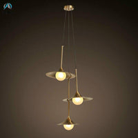 Suspension LED dorée au design moderne - Vigour