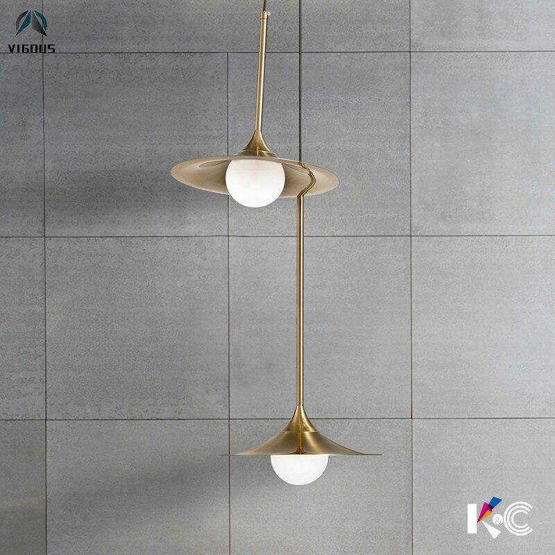 Suspension LED dorée au design moderne - Vigour