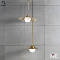 Suspension LED dorée au design moderne - Vigour