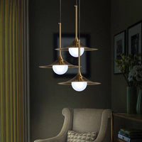 Suspension LED dorée au design moderne - Vigour