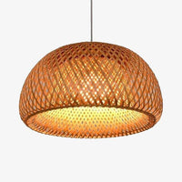 Suspension LED Rattan Globe